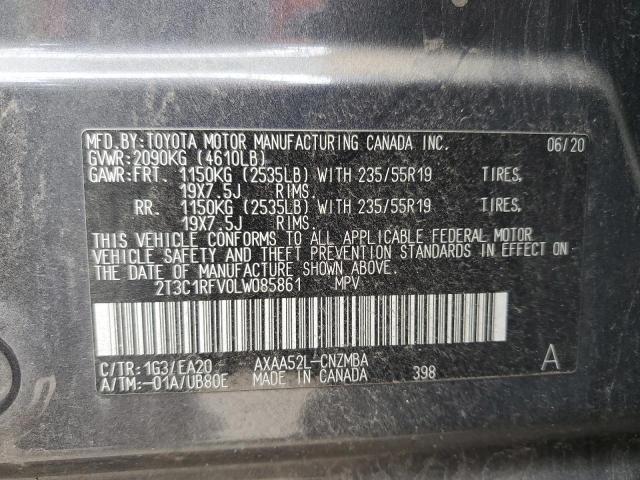 2T3C1RFV0LW085861 Toyota Rav4 Xle Premium