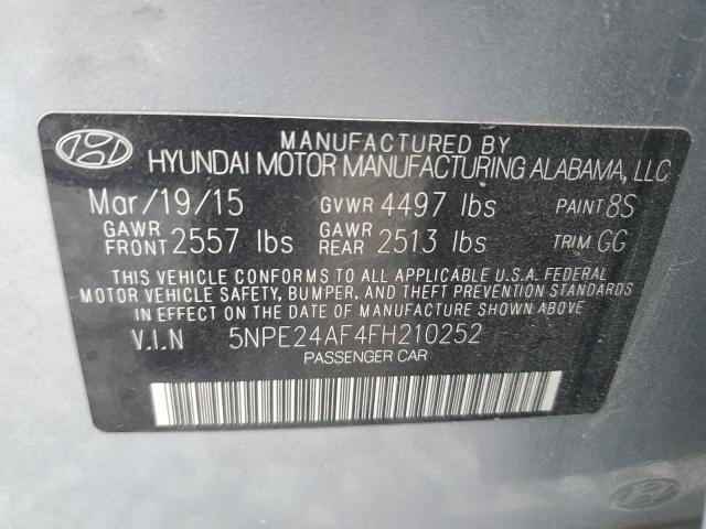 5NPE24AF4FH210252 | 2015 HYUNDAI SONATA SE