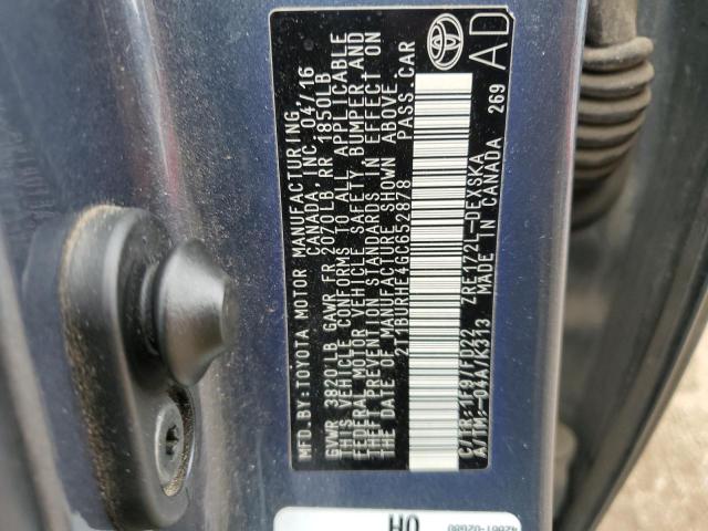 2016 TOYOTA COROLLA L - 2T1BURHE4GC652878