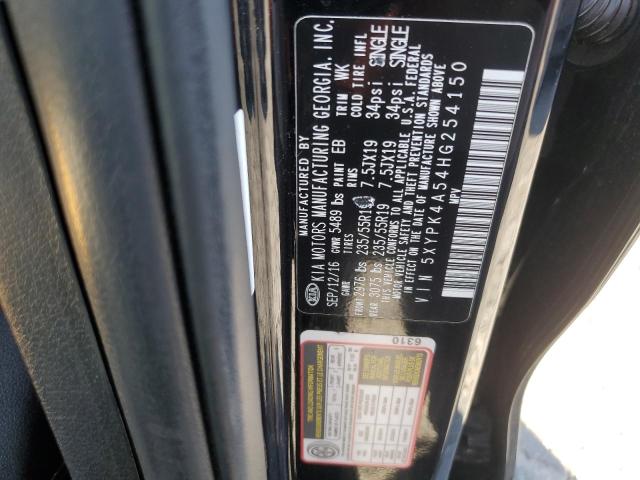 5XYPK4A54HG254150 KIA SORENTO SX