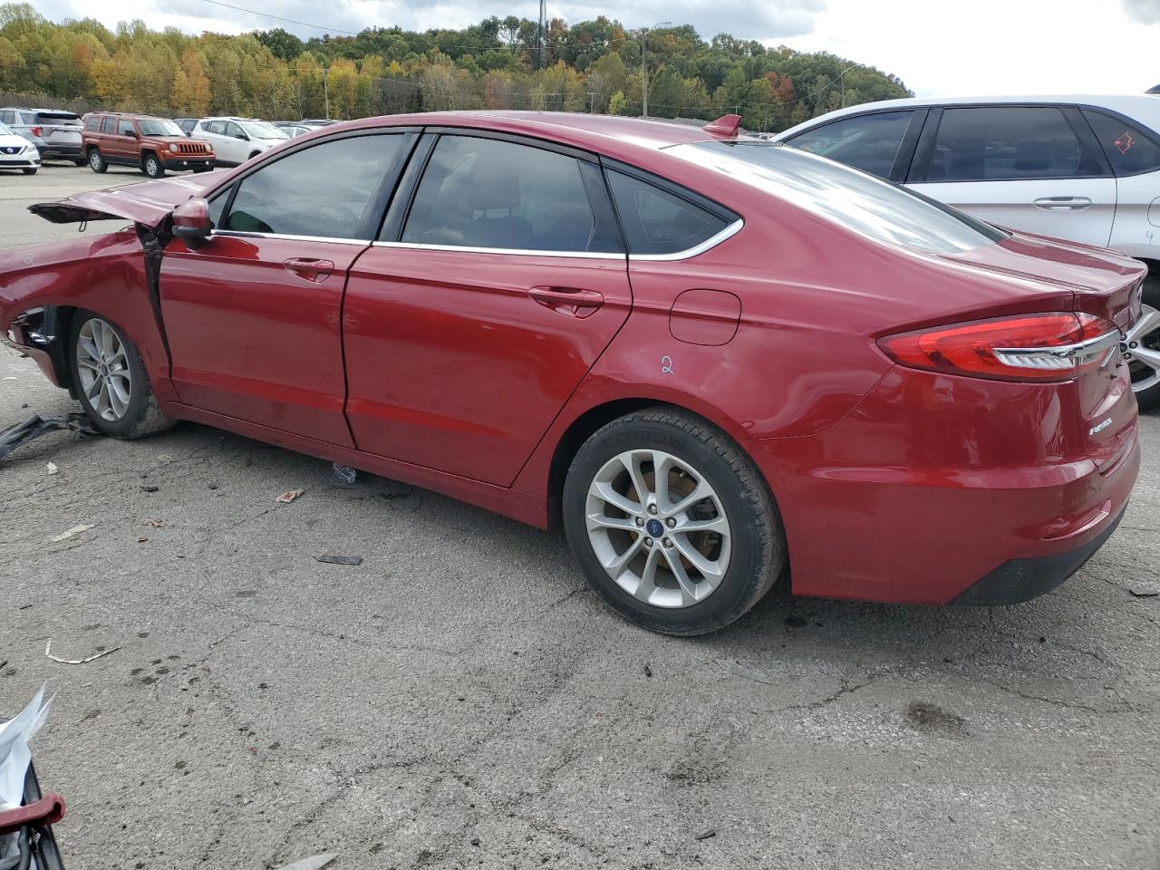 2019 Ford Fusion Se vin: 3FA6P0HD7KR166117