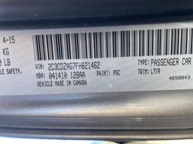 2C3CDZAG7FH821462 Dodge Challenger Sxt