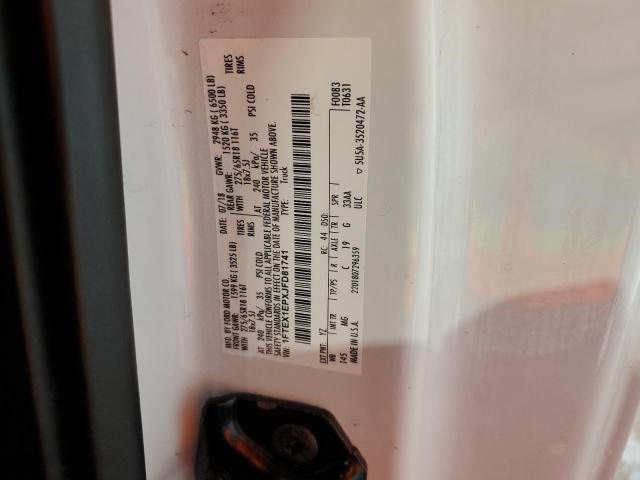 1FTEX1EPXJFD81741 Ford F150 Super Cab