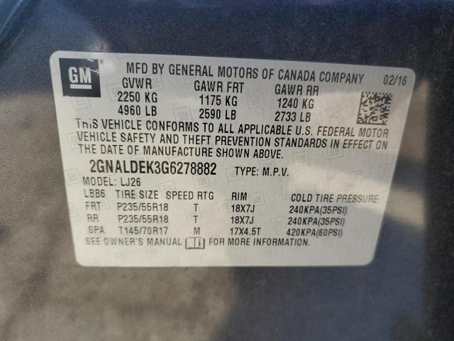 2GNALDEK3G6278882 Chevrolet Equinox Ltz