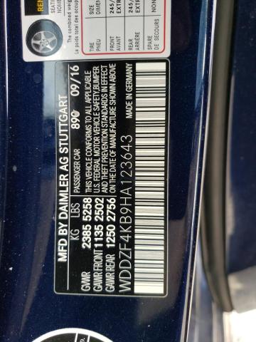 WDDZF4KB9HA123643 Mercedes-Benz E 300 4matic