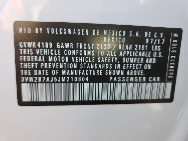 2018 VOLKSWAGEN JETTA S - 3VW2B7AJ5JM210804