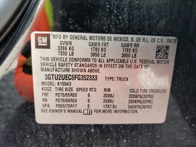 3GTU2UEC6FG352333 GMC Sierra K1500 Sle