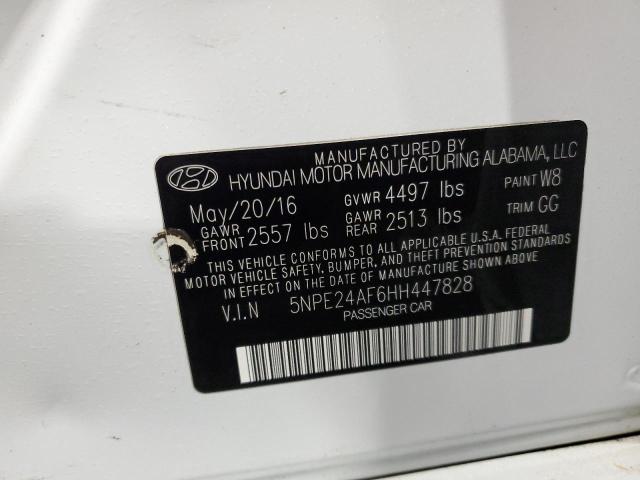 5NPE24AF6HH447828 | 2017 HYUNDAI SONATA SE