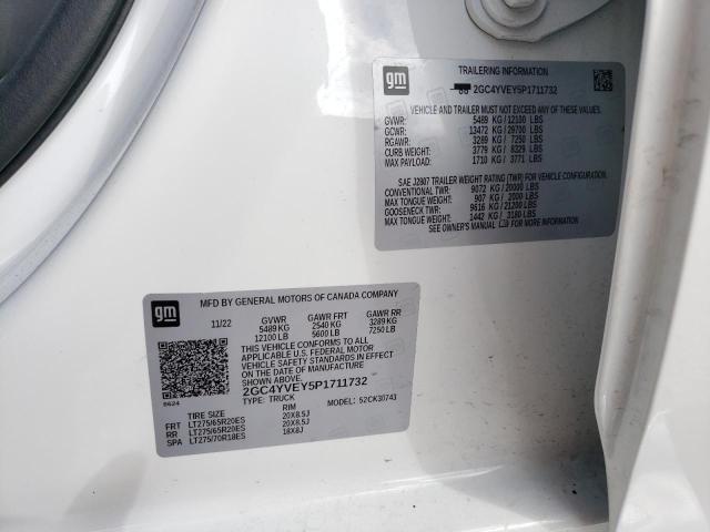 2023 CHEVROLET SILVERADO - 2GC4YVEY5P1711732