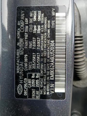 2020 HYUNDAI KONA SEL P - KM8K62AA6LU520304