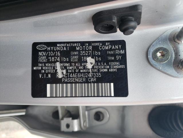 KMHCT4AE6HU247335 Hyundai ACCENT SE