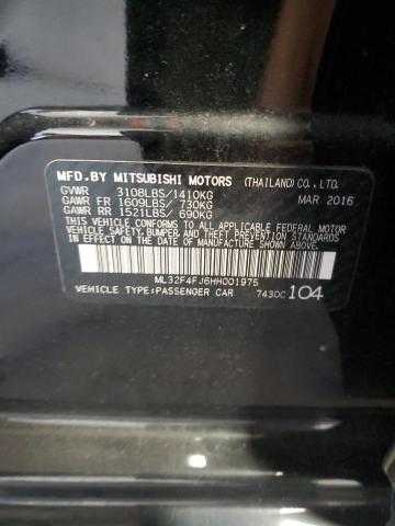 ML32F4FJ6HH001975 Mitsubishi Mirage G4 Se
