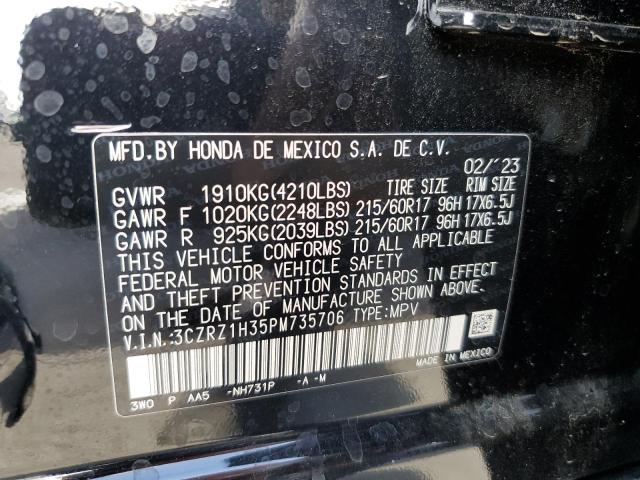 3CZRZ1H35PM735706 Honda HR-V LX