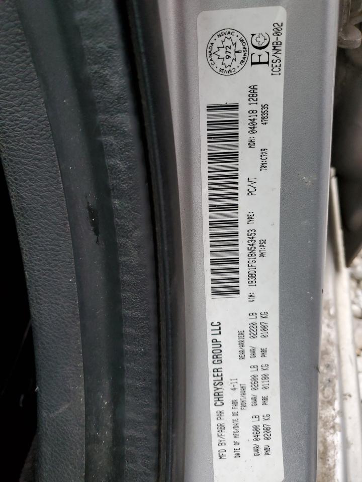 1B3BD1FG1BN543453 2011 Dodge Avenger Mainstreet 1B3BD1FG1BN543453 2011 Dodge Avenger Mainstreet