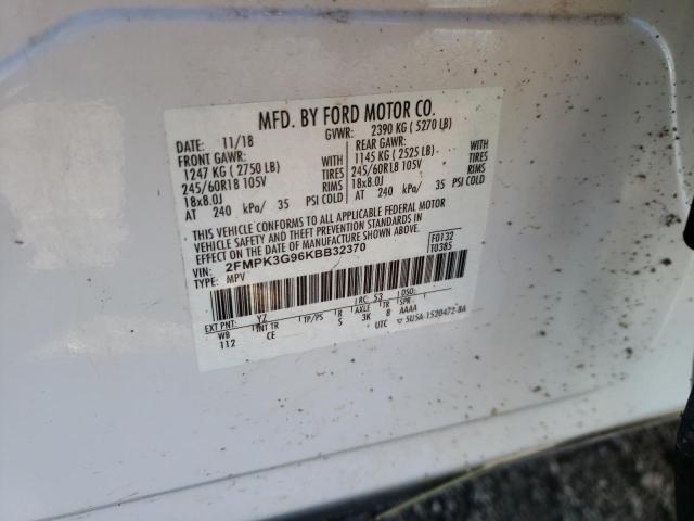 2FMPK3G96KBB32370 Ford EDGE SE