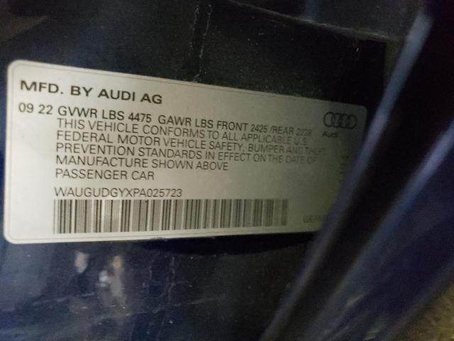 WAUGUDGYXPA025723 Audi A3 PREMIUM 10