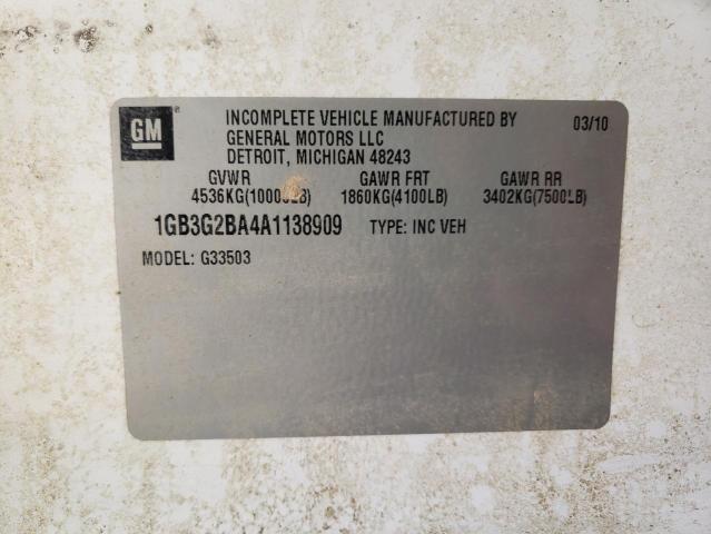 1GB3G2BA4A1138909 2010 Chevrolet Express G3500