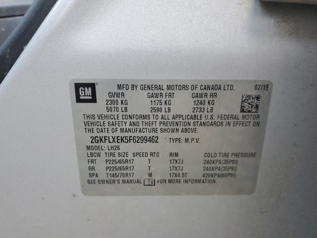 2GKFLXEK5F6299462 GMC Terrain Slt
