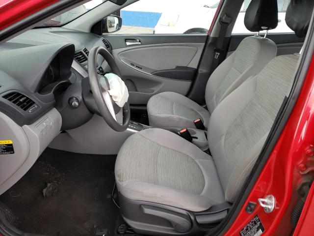 KMHCT4AE2HU272829 Auction: COPART Lot: 70094163 Location: UT - OGDEN KMHCT4AE2HU272829 HYUNDAI ACCENT 2017 RED Photo 7