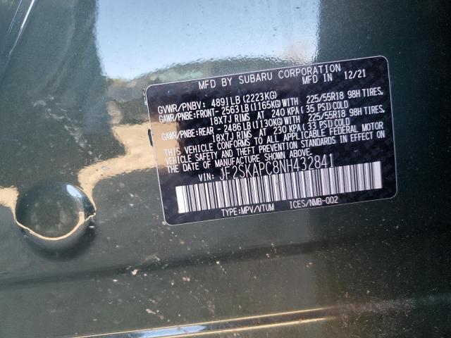 JF2SKAPC8NH432841 Subaru Forester Limited