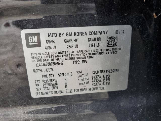 KL4CJBSB0FB029249 Buick Encore Convenience