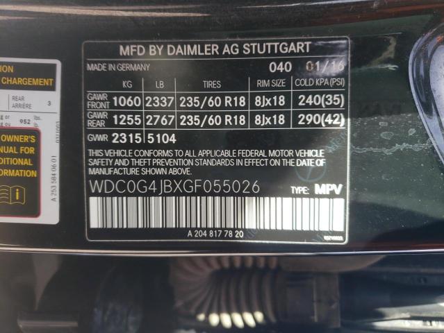 WDC0G4JBXGF055026 Mercedes-Benz GLC 300