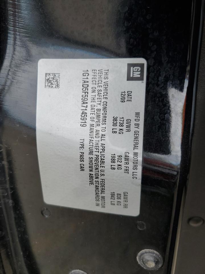 1G1AD5F59A7145919 2010 Chevrolet Cobalt 1Lt