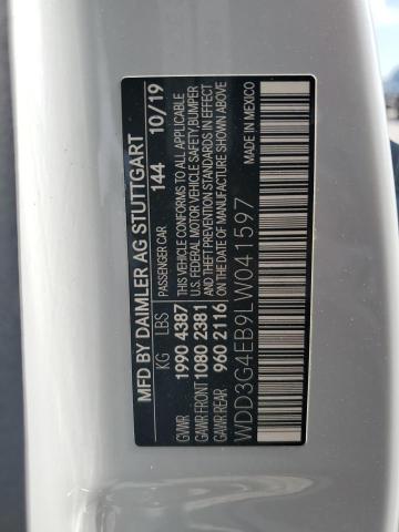 WDD3G4EB9LW041597 Mercedes-Benz A 220