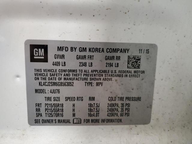 KL4CJ2SM6GB563052 2016 BUICK ENCORE, photo no. 12