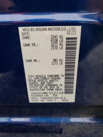 1N4AZ1CV8MC552718 Nissan LEAF SV