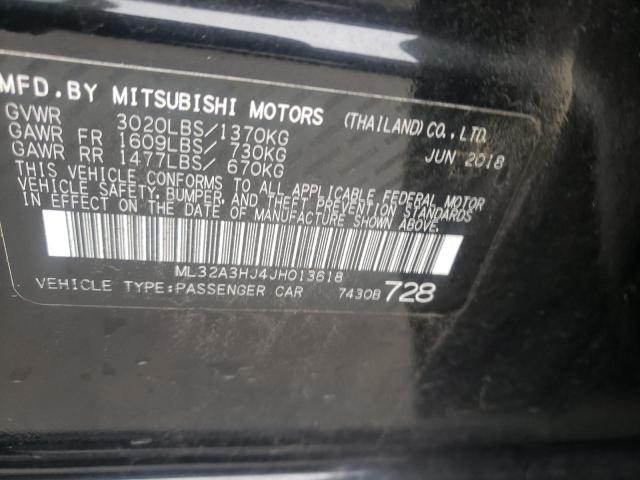 ML32A3HJ4JH013618 Mitsubishi MIRAGE ES