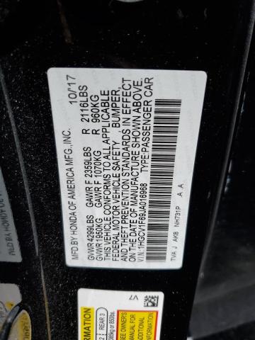 1HGCV1F69JA016968 Honda ACCORD EXL