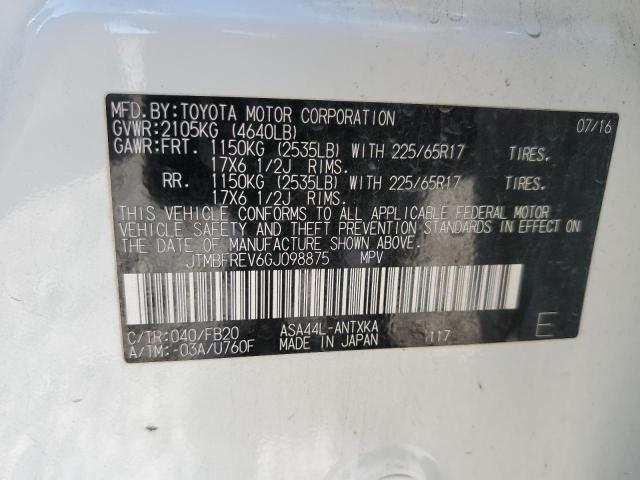 JTMBFREV6GJ098875 Toyota RAV4 LE