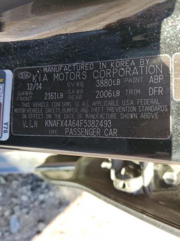 KNAFX4A64F5382493 | 2015 KIA FORTE LX