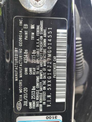 5XXG14J27MG014551 KIA K5 LXS