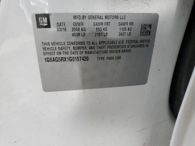 2016 CADILLAC ATS - 1G6AG5RX1G0157420
