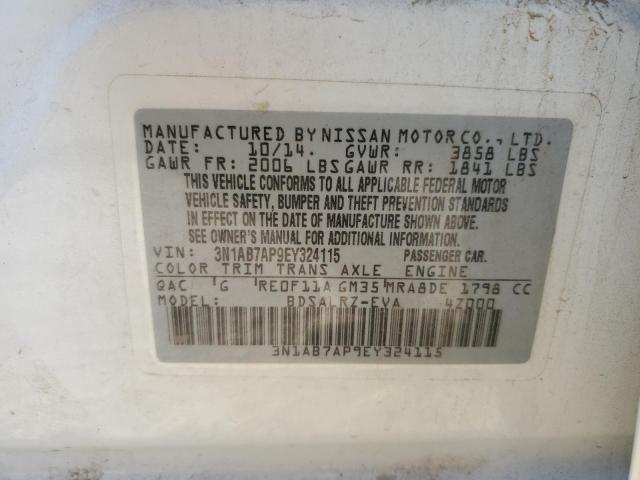 3N1AB7AP9EY324115 Nissan SENTRA S