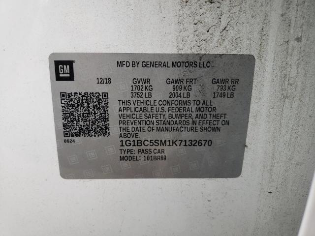 1G1BC5SM1K7132670 Chevrolet CRUZE LS