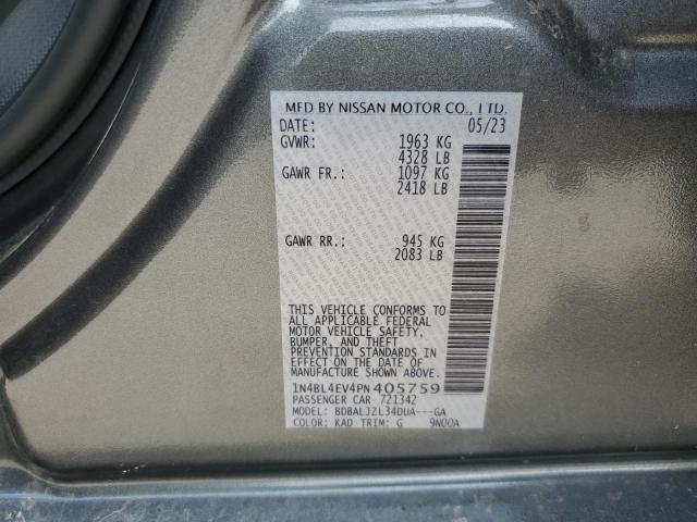 1N4BL4EV4PN405759 | 2023 NISSAN ALTIMA SL