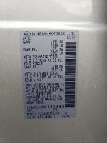 2023 NISSAN MURANO  SV 5N1AZ2BS9PC115480