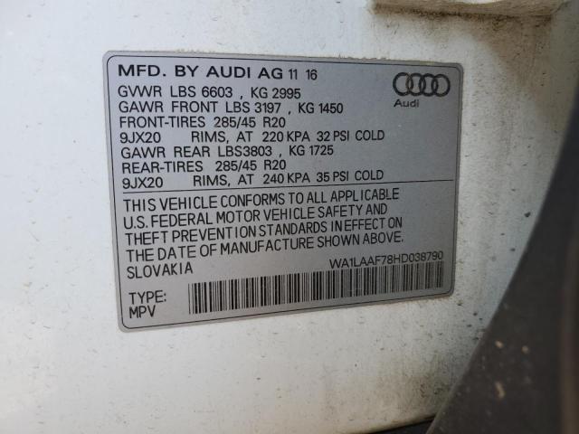 VIN WA1LAAF78HD038790 2017 Audi Q7, Premium Plus no.13