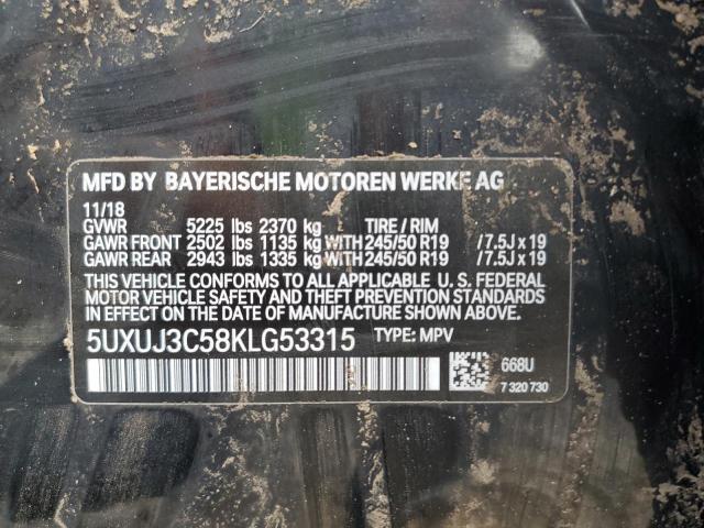  BMW X4 2019 Чорний