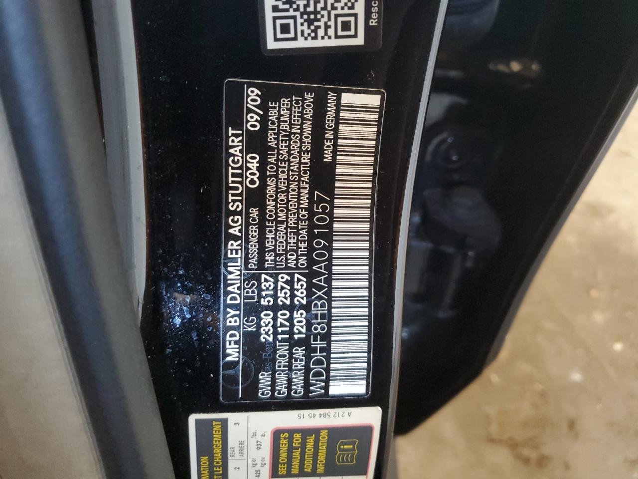 WDDHF8HBXAA091057 2010 Mercedes-Benz E 350 4Matic