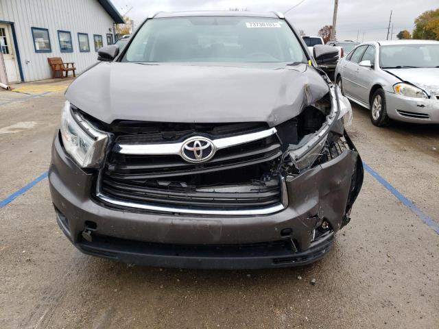 VIN 5TDJKRFH1ES057585 2014 Toyota Highlander, Xle no.5