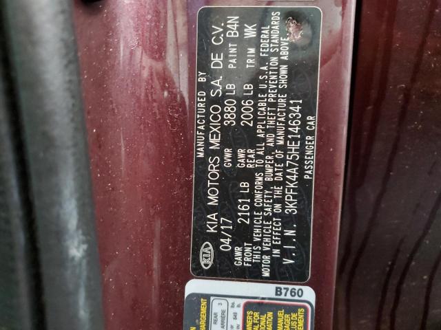 2017 KIA FORTE LX - 3KPFK4A75HE146341