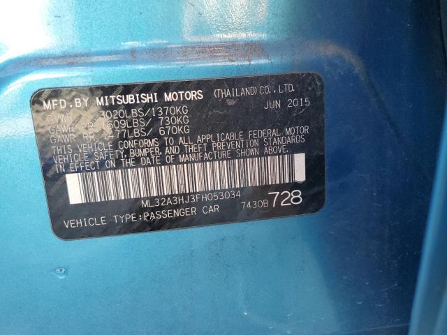 2015 MITSUBISHI MIRAGE DE - ML32A3HJ3FH053034