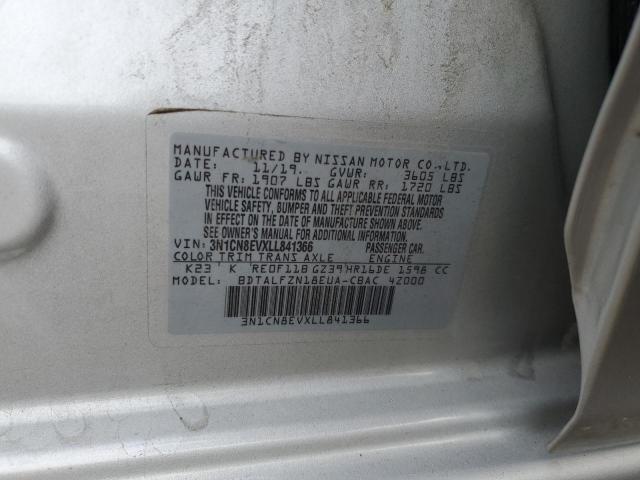 2020 NISSAN VERSA SV - 3N1CN8EVXLL841366