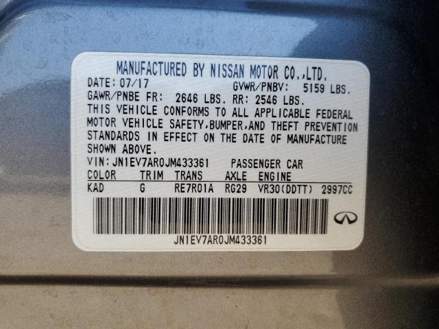 2018 INFINITI Q50 LUXE - JN1EV7AR0JM433361