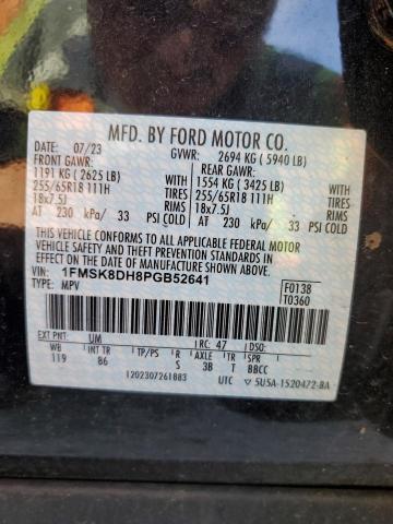 2023 FORD EXPLORER X - 1FMSK8DH8PGB52641