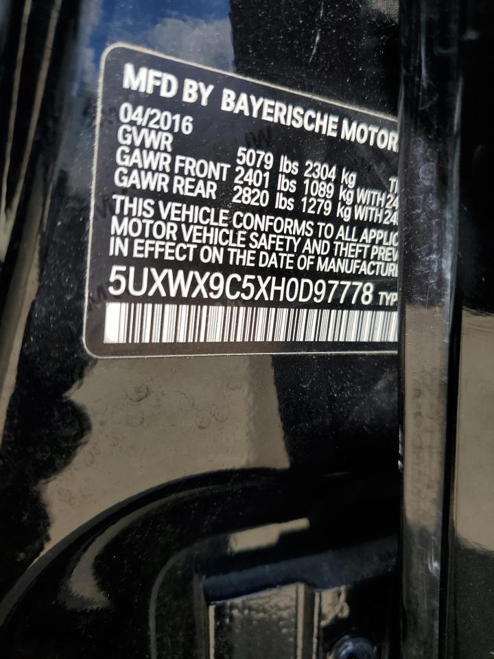 Lot #2928406850 2017 BMW X3 XDRIVE2